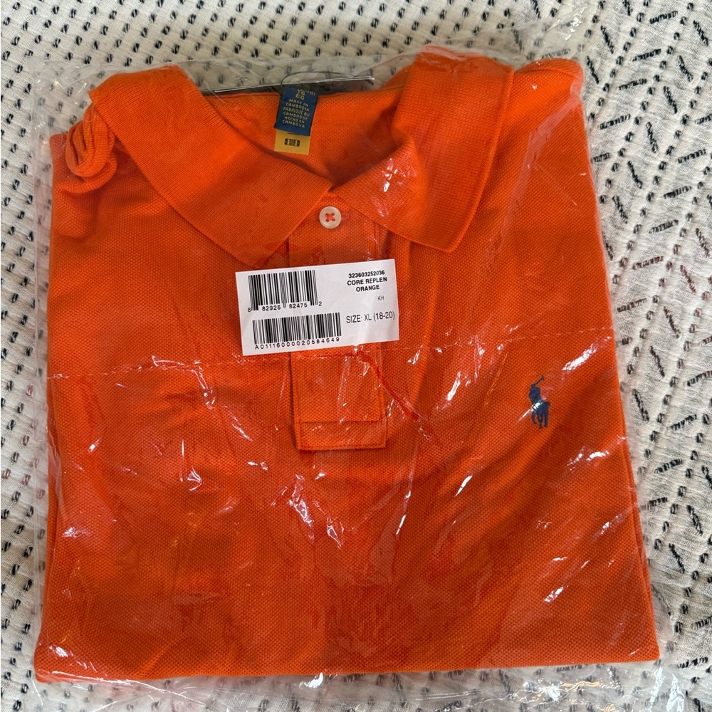 Men's Orange Polo Shirt